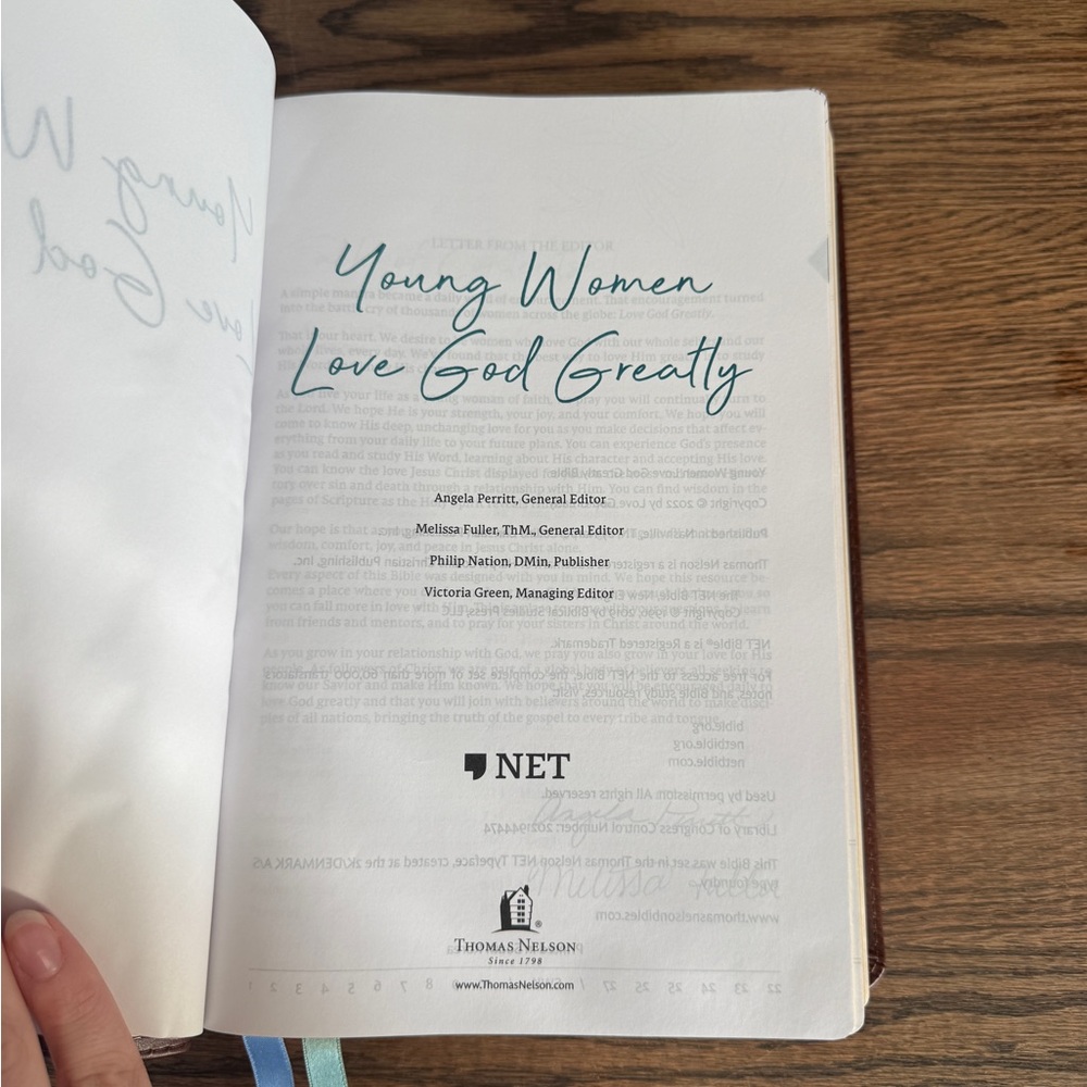 NET, Young Women Love God Greatly, Comfort Print - Picture 3 of 5
